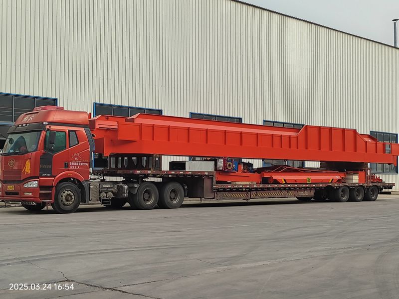 通用橋式起重機 QDXX32/5t—19.5m 電動單梁橋式起重機 2臺 LD10t—16.5m 制作完成，發(fā)往河北石家莊交付客戶使用。
